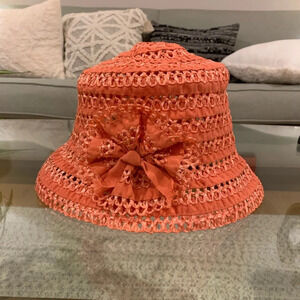 Nordstrom Woven Flowered Cloche